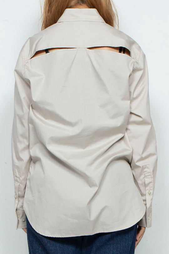 Mulch Slit Shirt / BEIGE