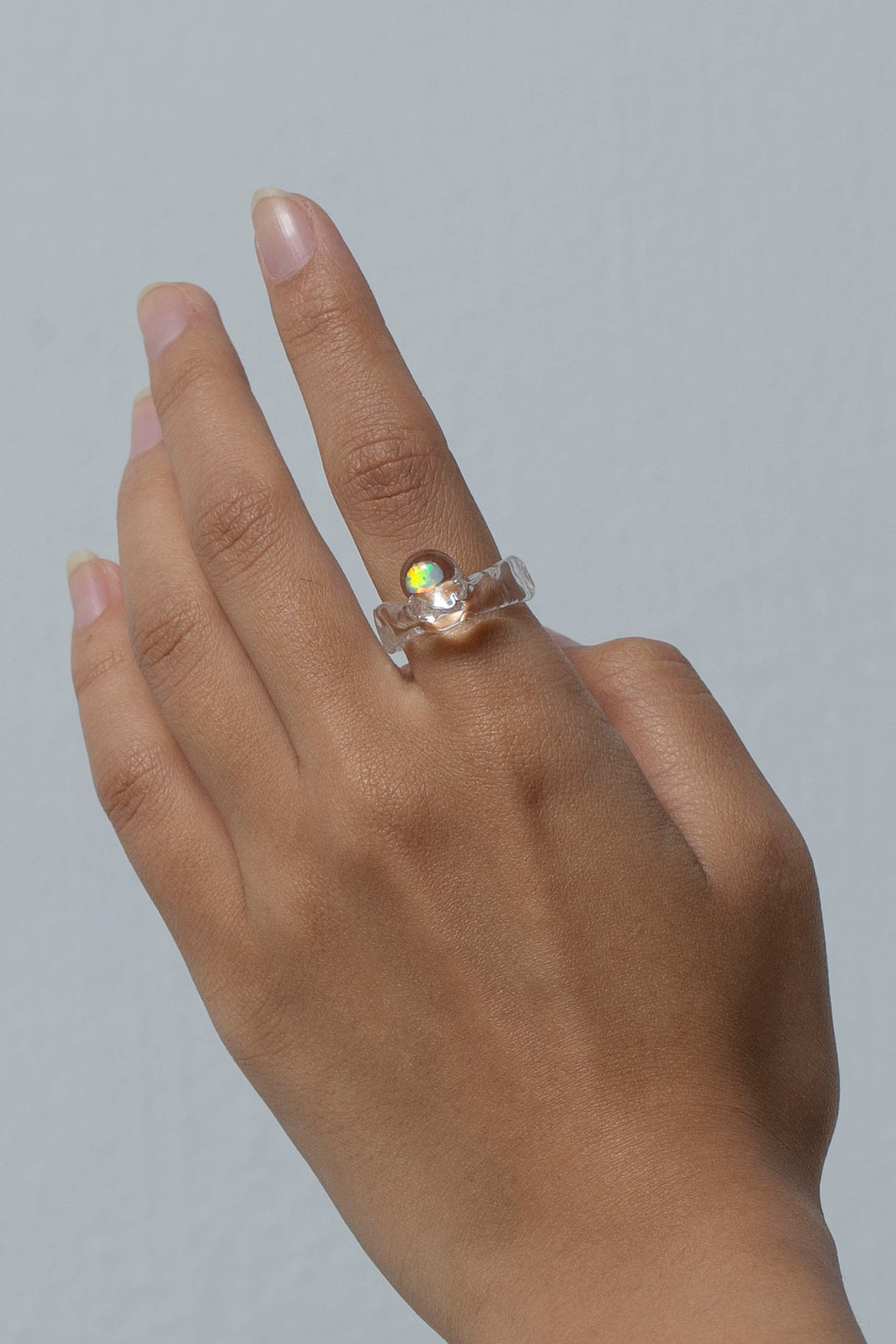 Conceal opal ring