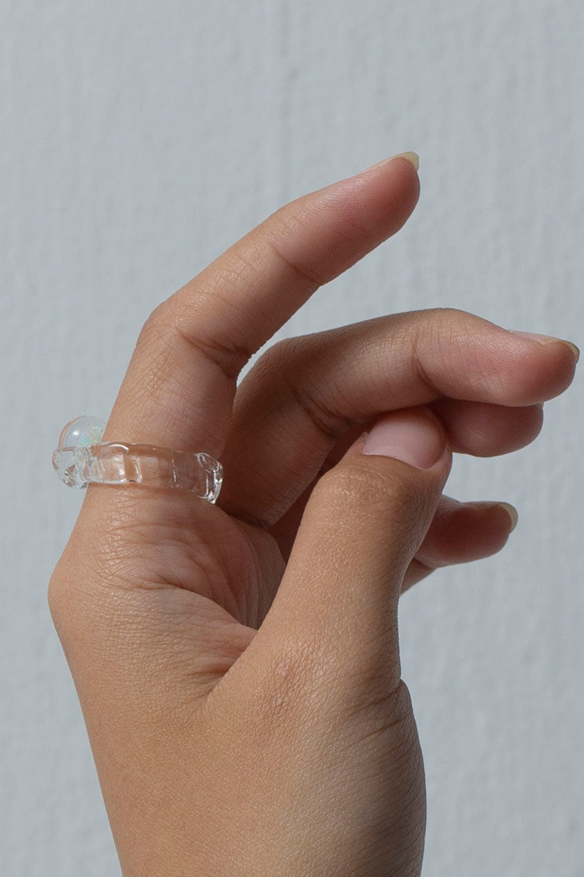 Conceal opal ring