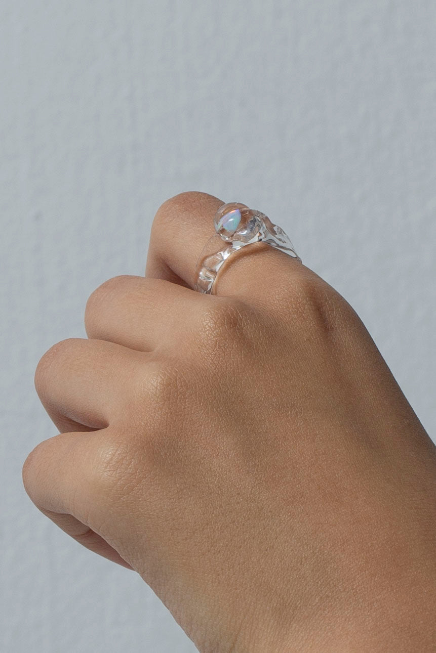 Conceal opal ring