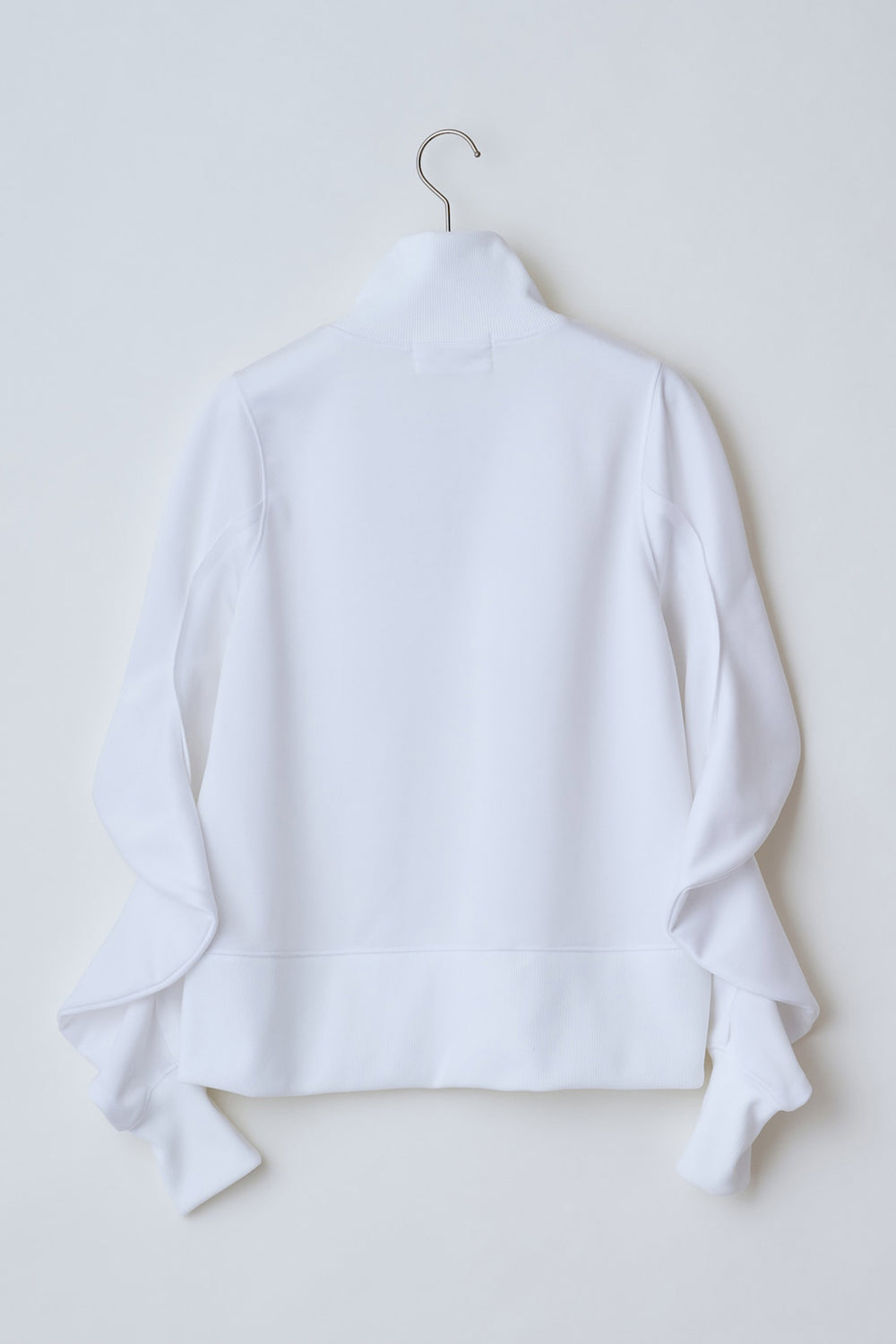 Reebok half zip deformed sweat shirt White