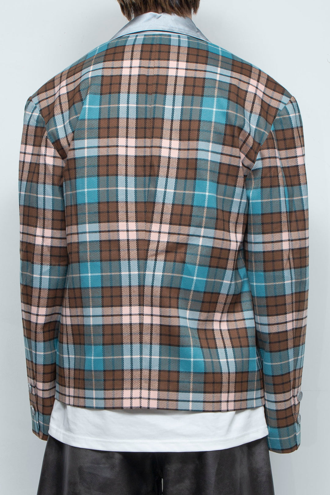 Bright retro checkered suit