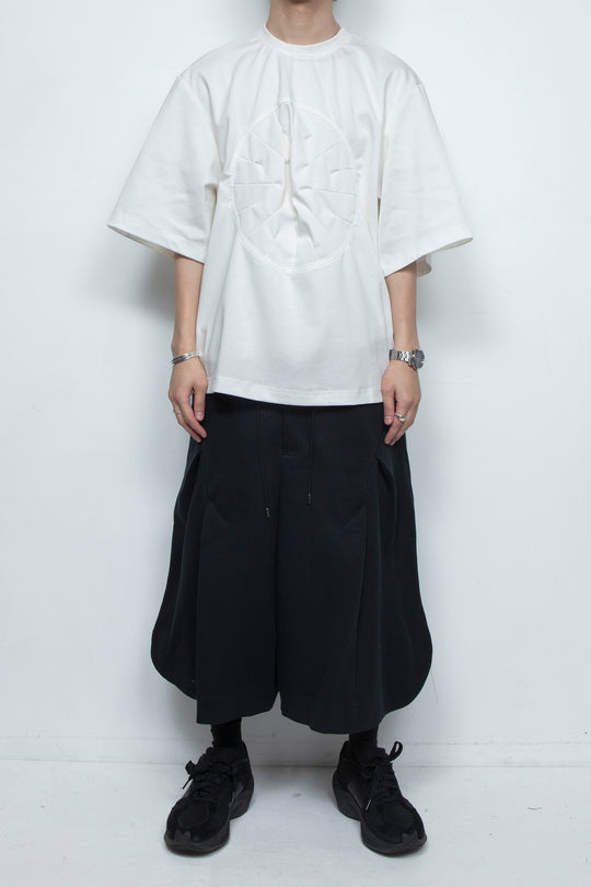 DIAL LOCK HALF SLEEVE T-SHIRT WHITE