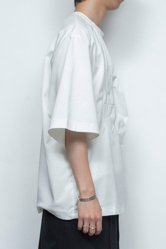 DIAL LOCK HALF SLEEVE T-SHIRT WHITE