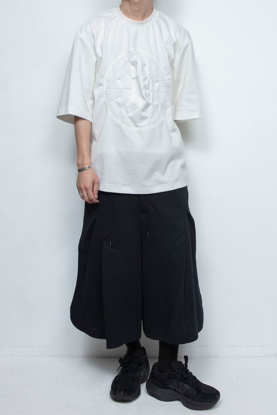 DIAL LOCK HALF SLEEVE T-SHIRT WHITE