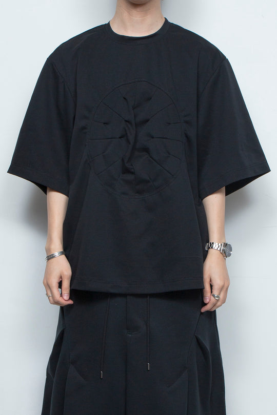 DIAL LOCK HALF SLEEVE T-SHIRT BLACK