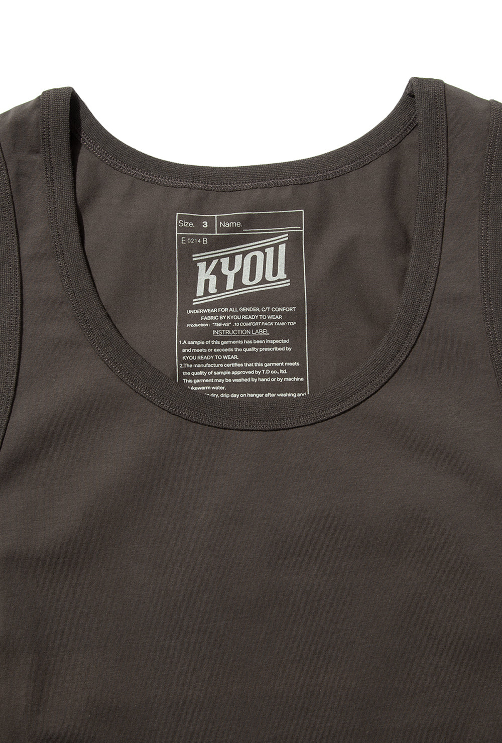 "UNDERS".02 Comfort Tank Tops BLACK