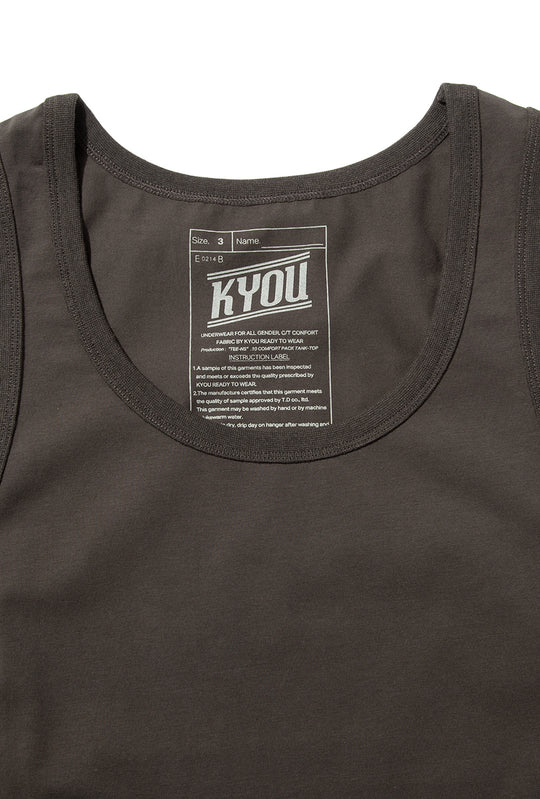 "UNDERS".02 Comfort Tank Tops BLACK