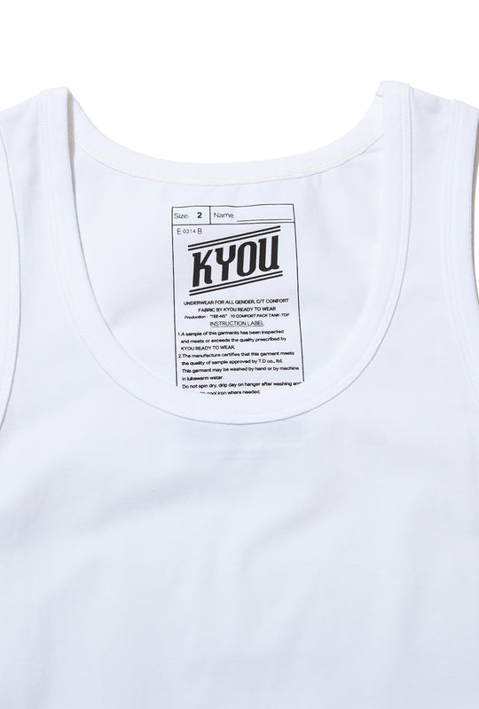 "UNDERS".02 Comfort Tank Tops WHITE