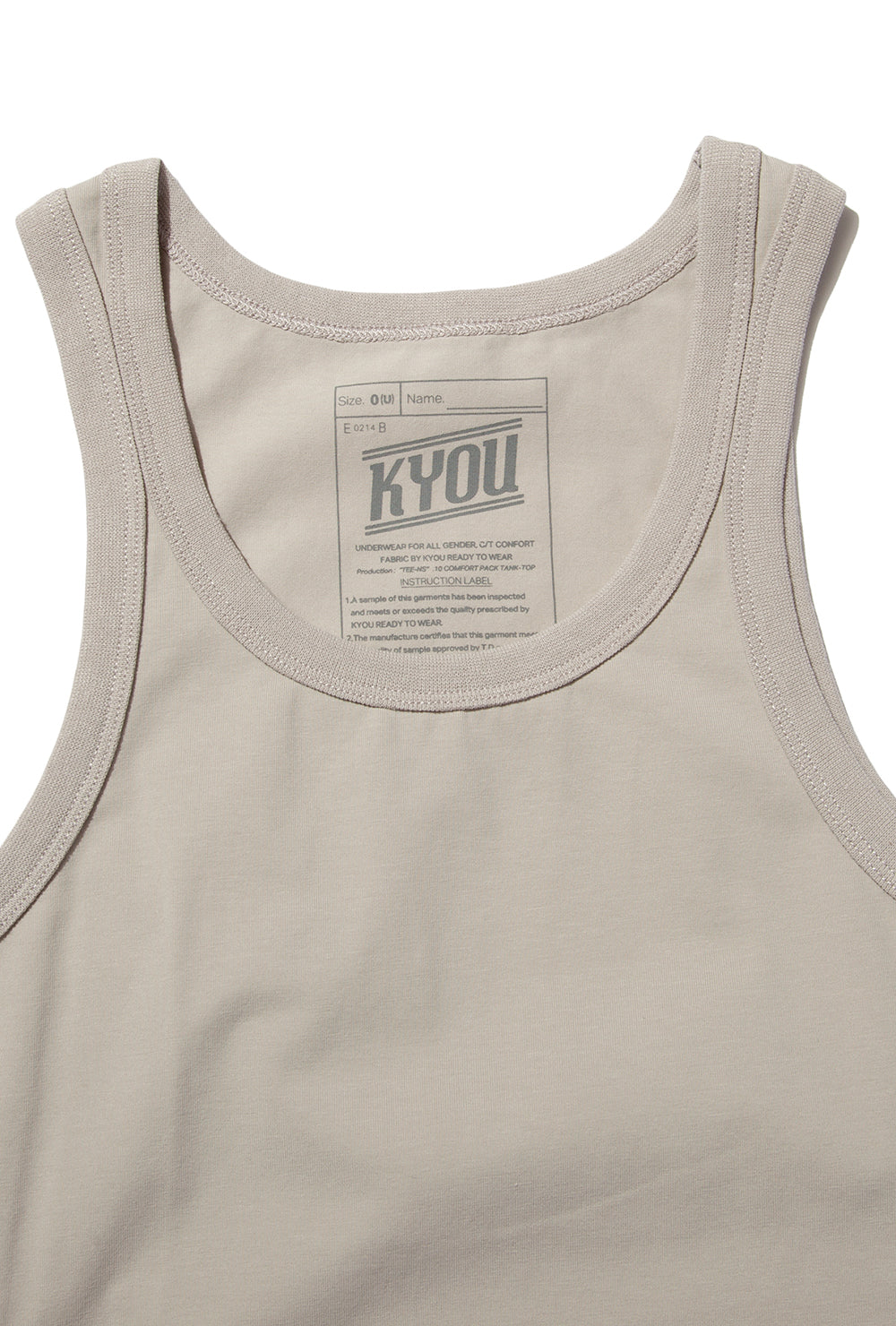 "UNDERS".02 Comfort Tank Tops GRAY