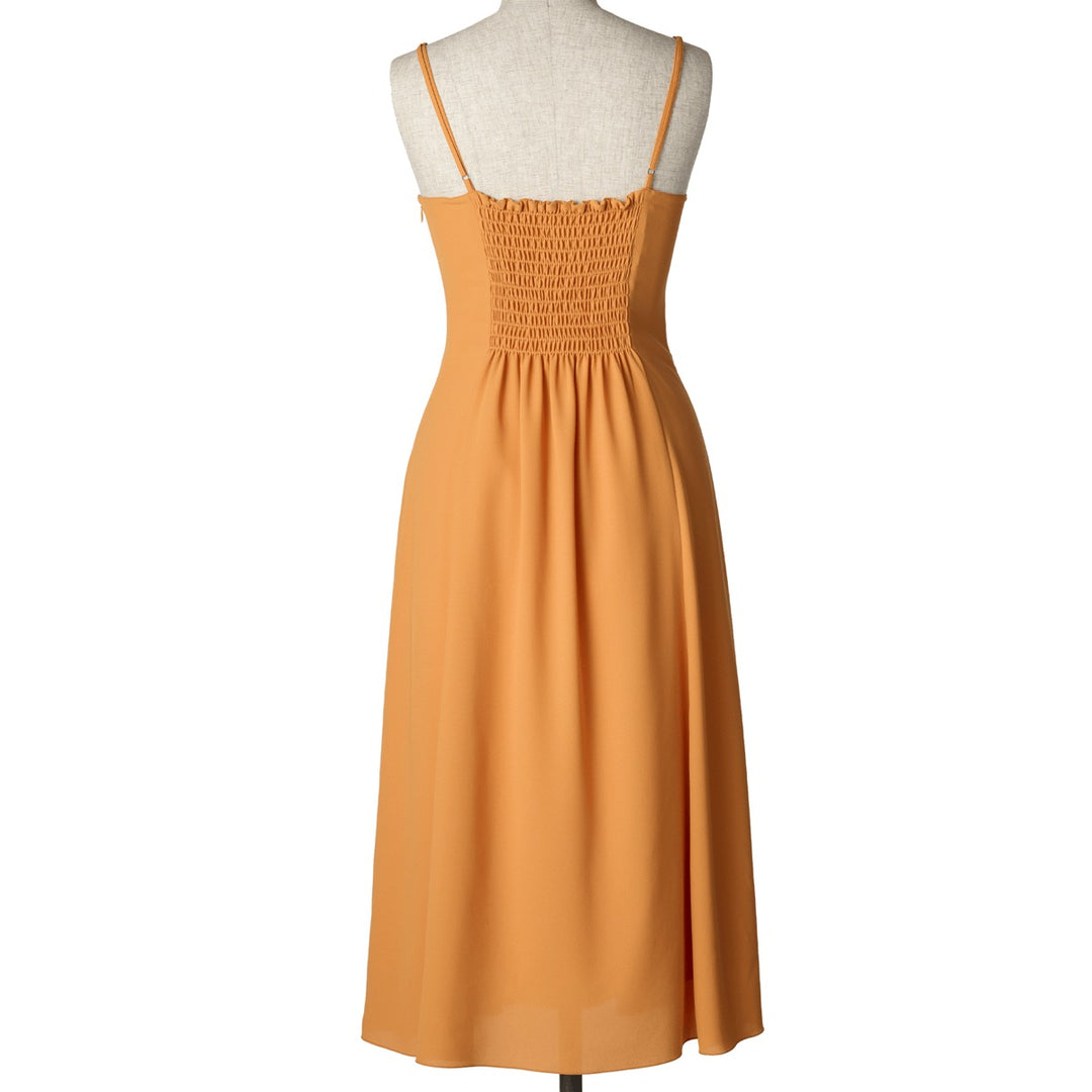 SUN LACE CAMISOLE DRESS ORANGE