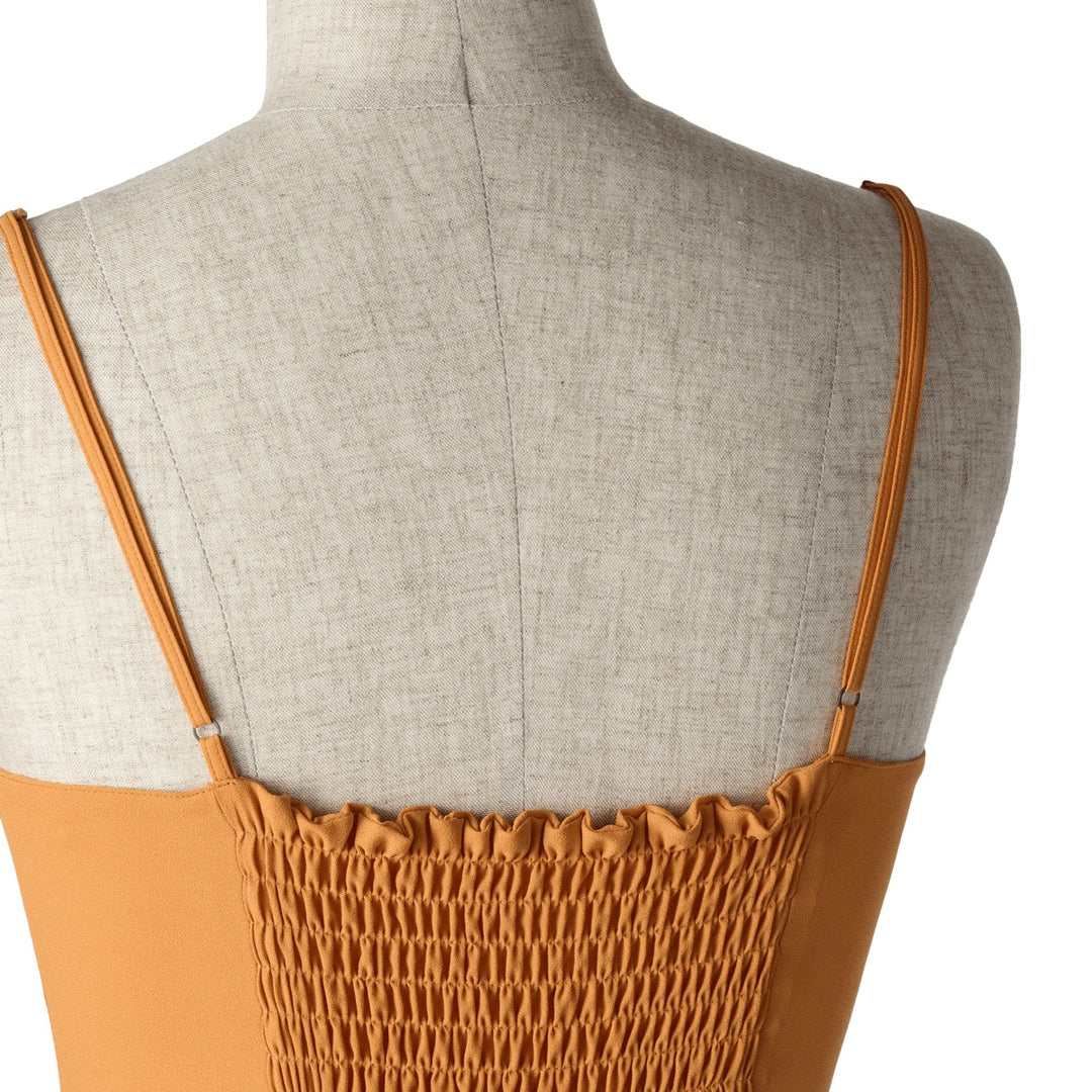 SUN LACE CAMISOLE DRESS ORANGE