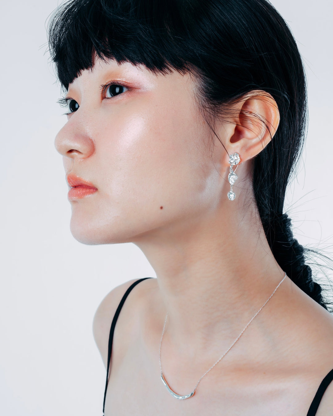 moonscape earrings silver BHE3