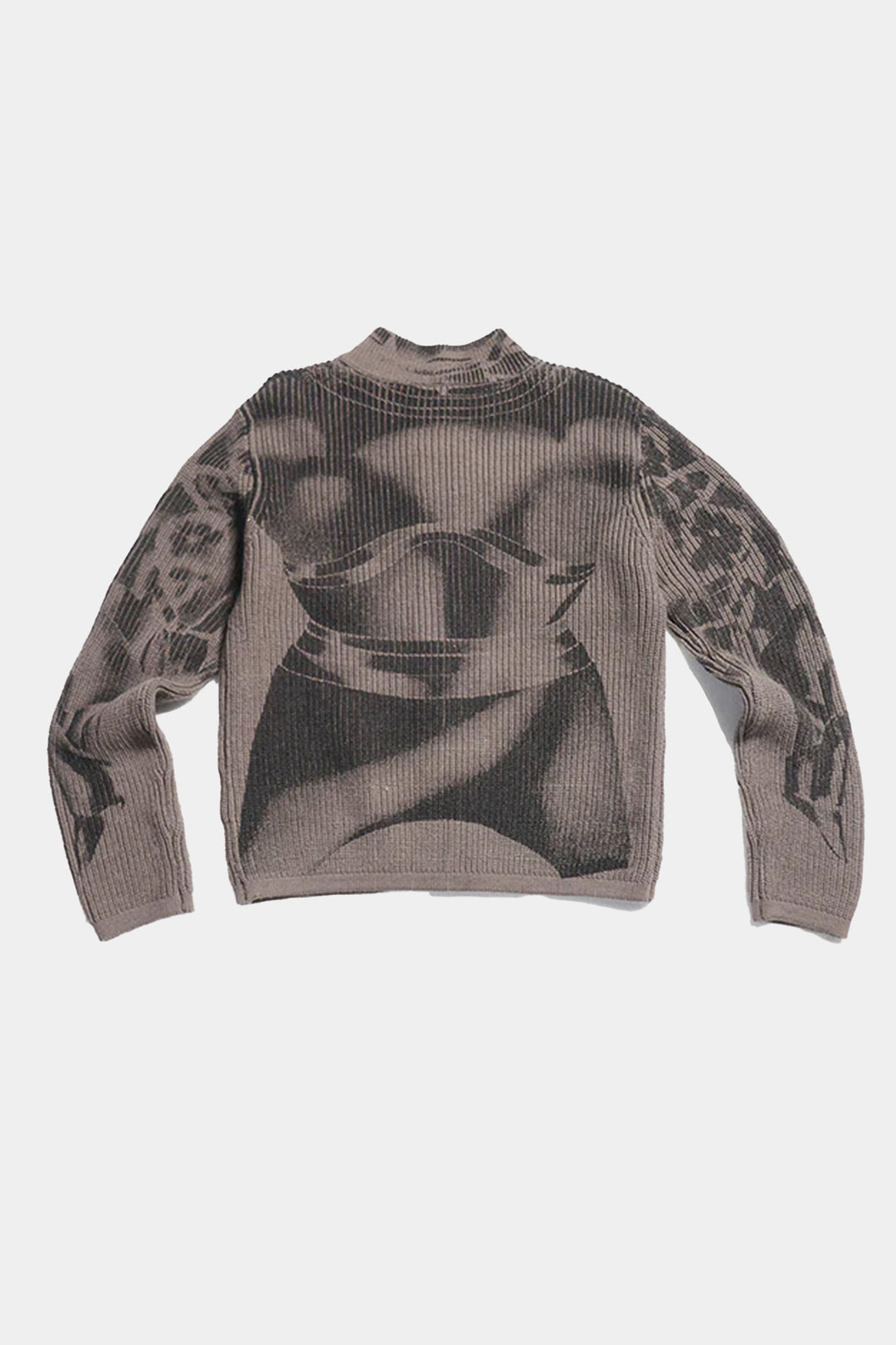 Vintage printed cardigan sweater