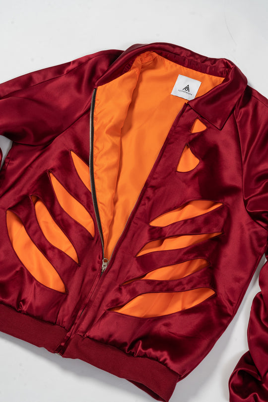 Skeleton Bone Breaks into Air Force Jacket