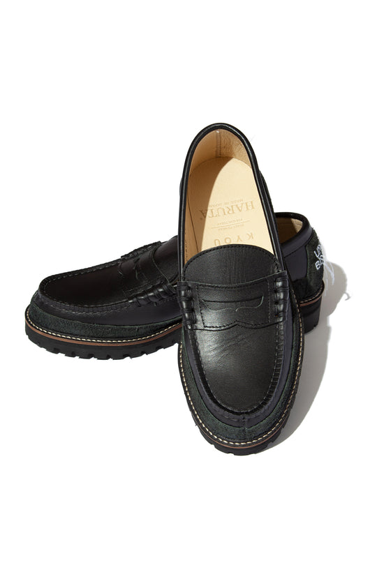 "SKOOL" Type.2 Embroidered Coin Loafers by HARUTA