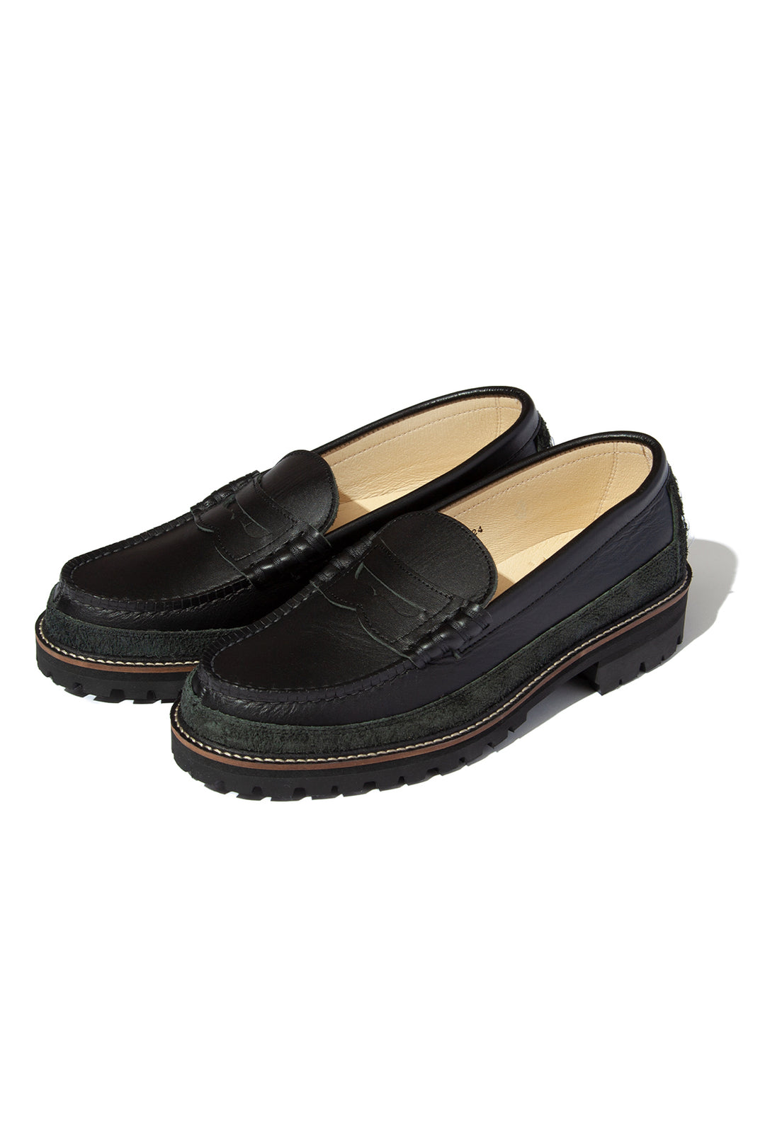 "SKOOL" Type.2 Embroidered Coin Loafers by HARUTA