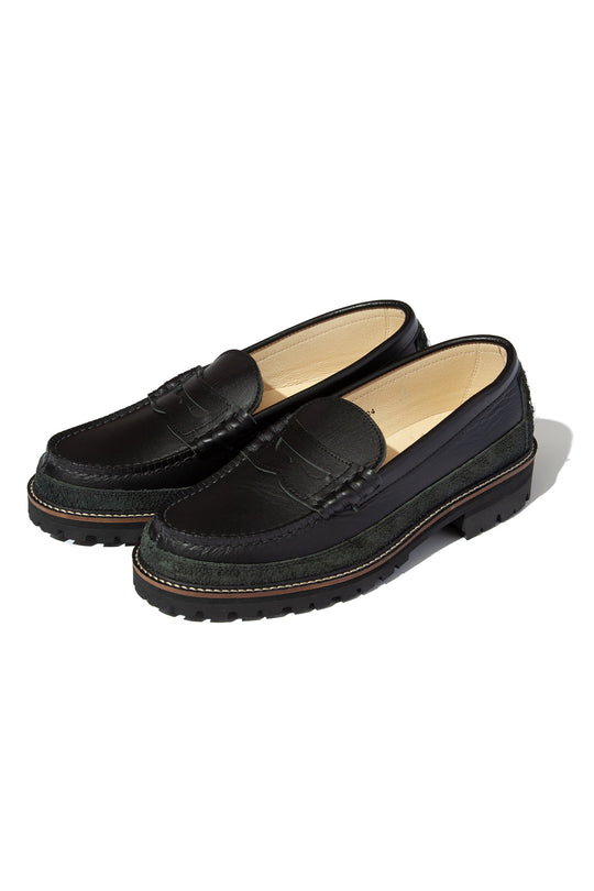 "SKOOL" Type.2 Embroidered Coin Loafers by HARUTA