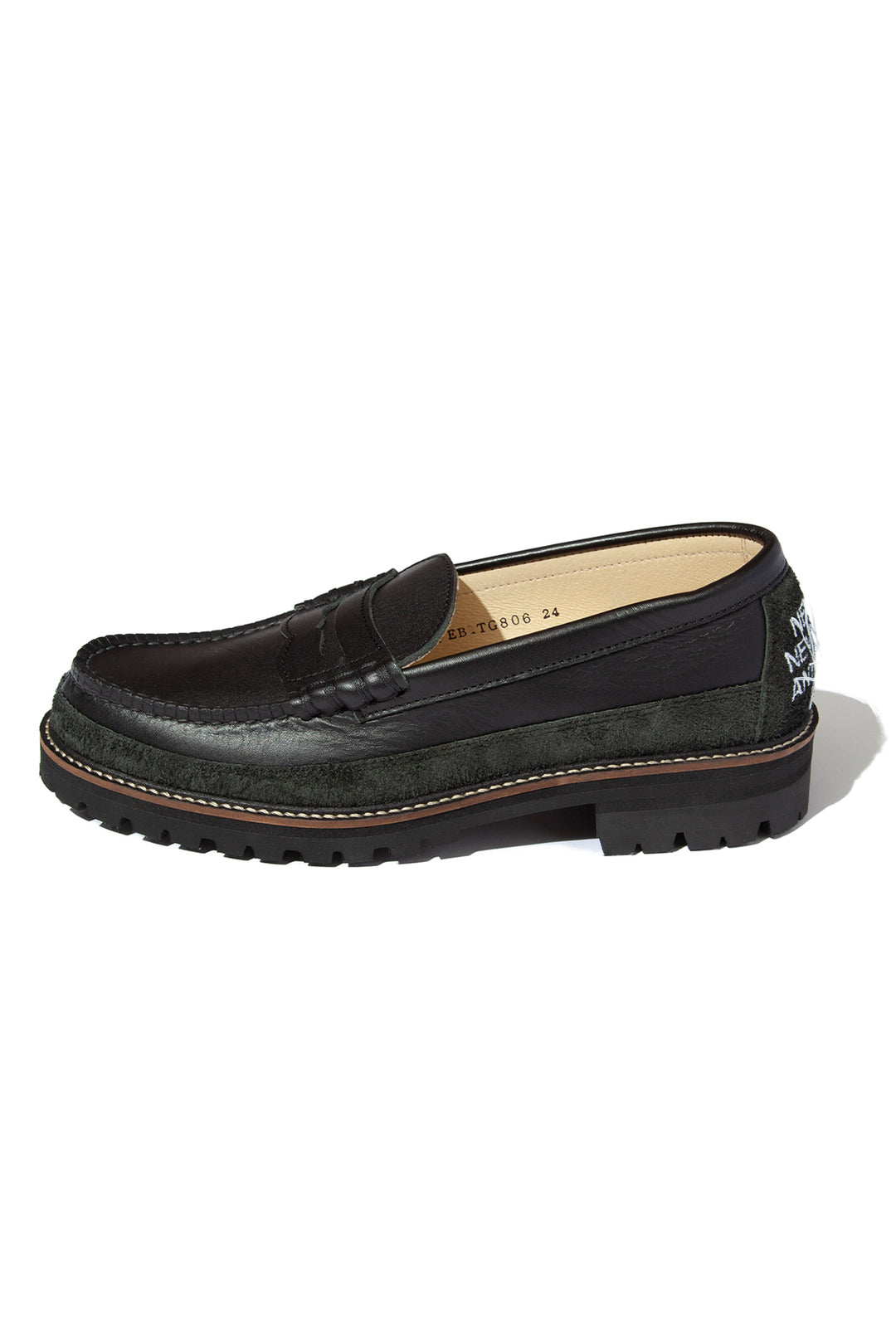 "SKOOL" Type.2 Embroidered Coin Loafers by HARUTA