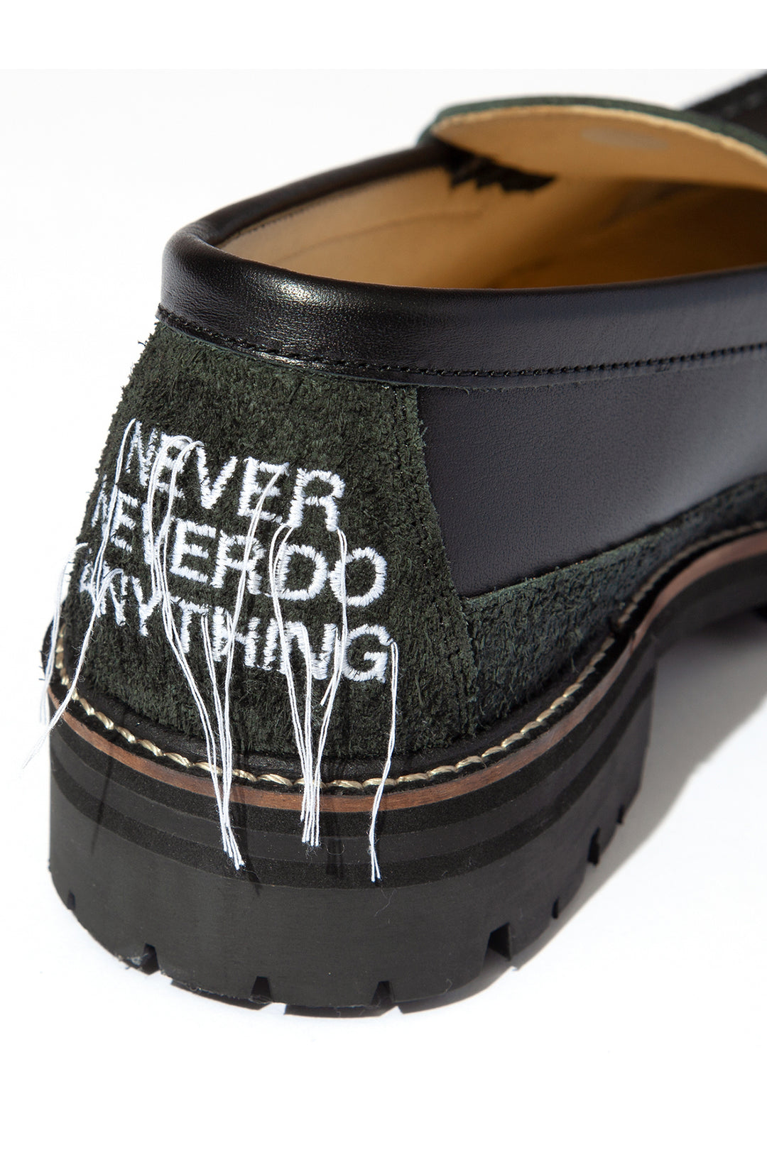 "SKOOL" Type.2 Embroidered Coin Loafers by HARUTA