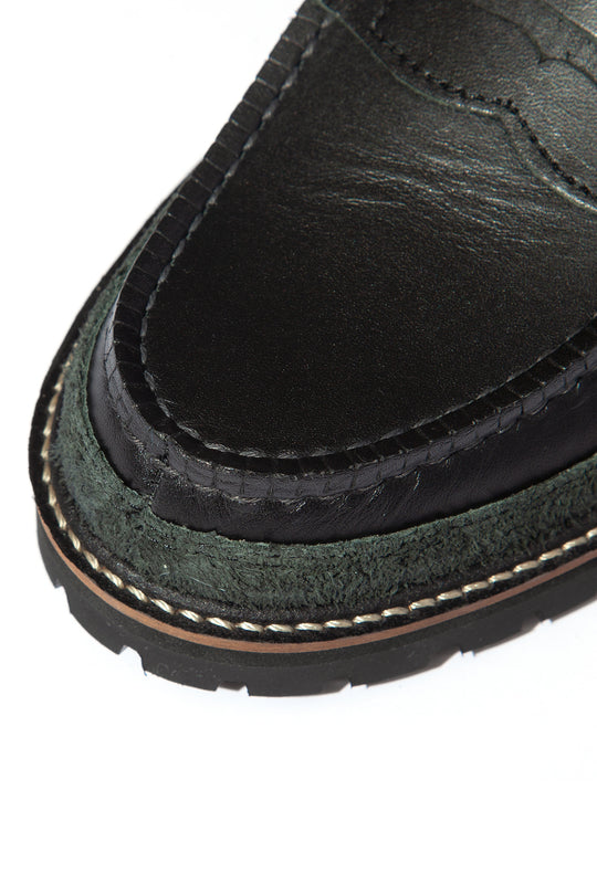 "SKOOL" Type.2 Embroidered Coin Loafers by HARUTA