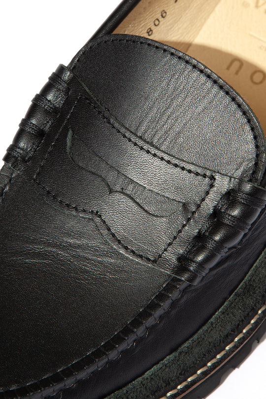 "SKOOL" Type.2 Embroidered Coin Loafers by HARUTA