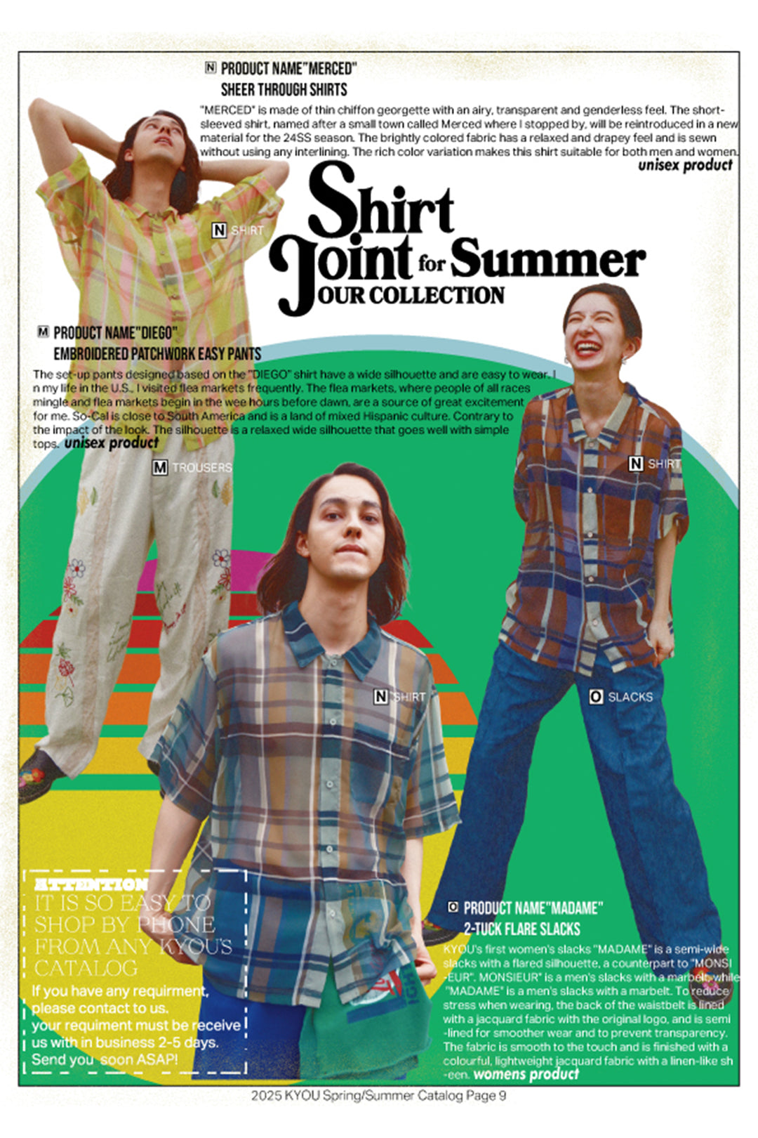 "MERCED" Sheer Through Shirt YELLOW