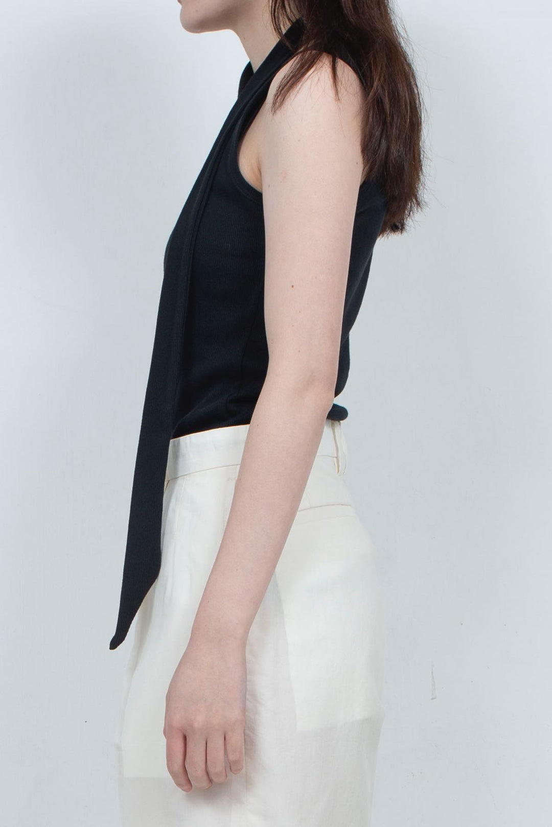 Rib knit tank-top BLACK / TYPE WOMEN