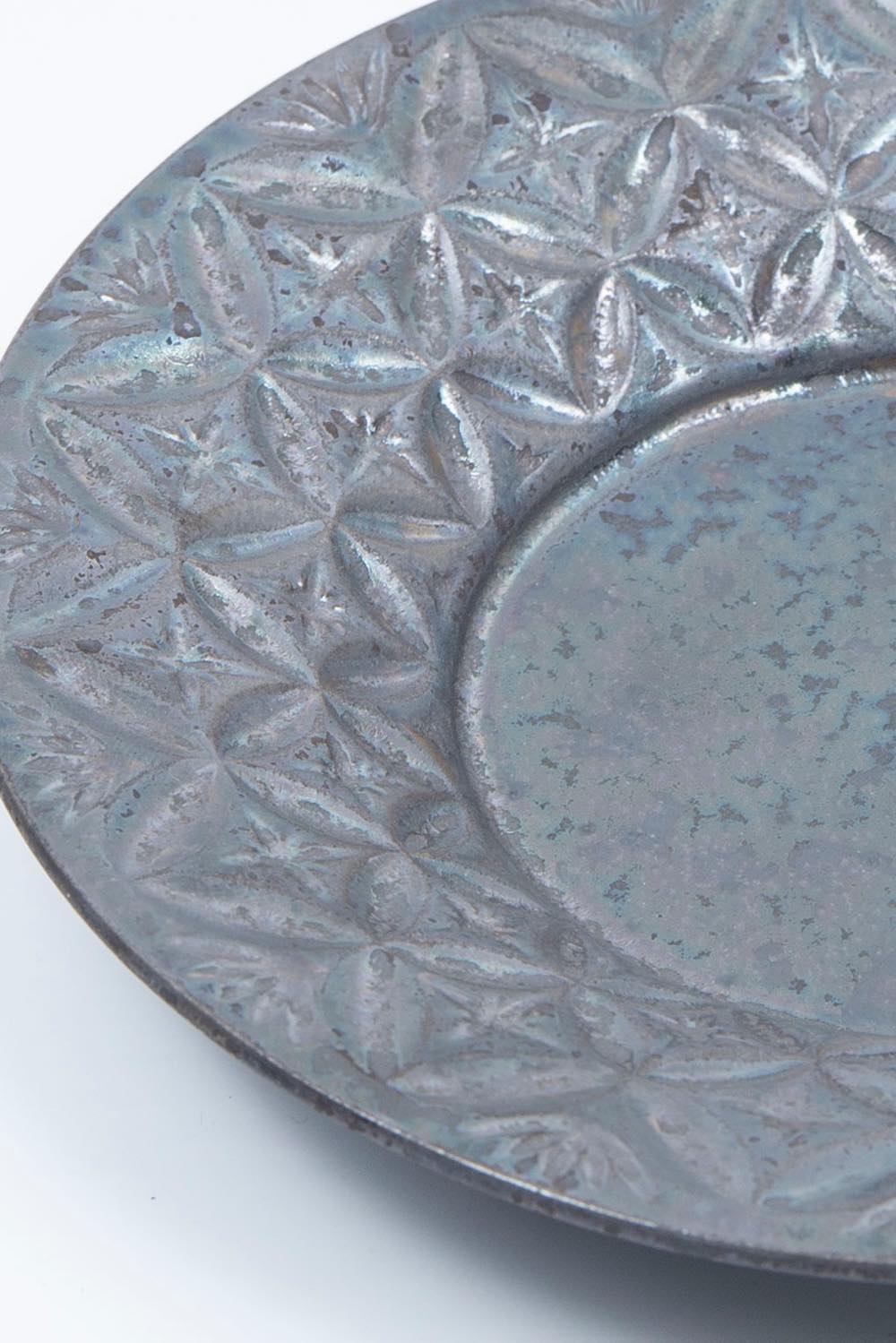 HINOMIYA 「kiriko」 saucer plate -黒煌-