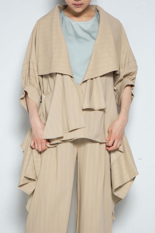 Drape Tops Brownstripe