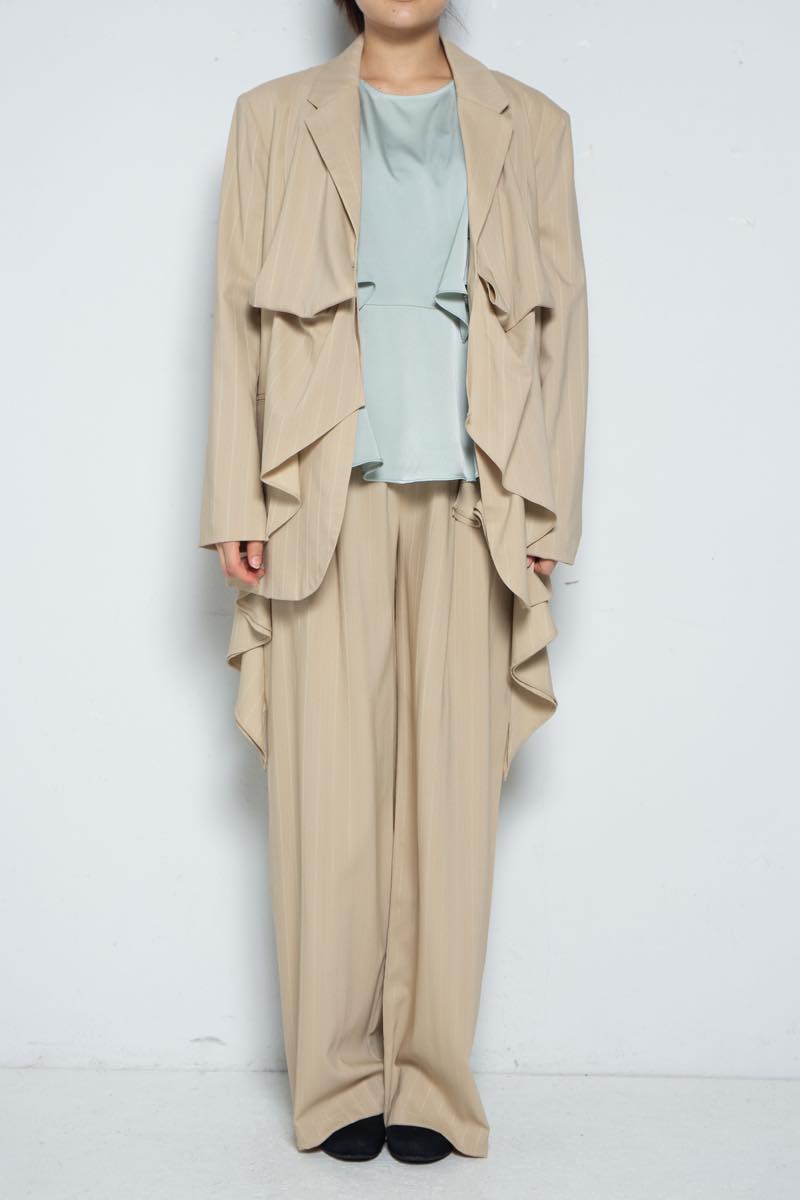 Drape Jacket Brownstripe