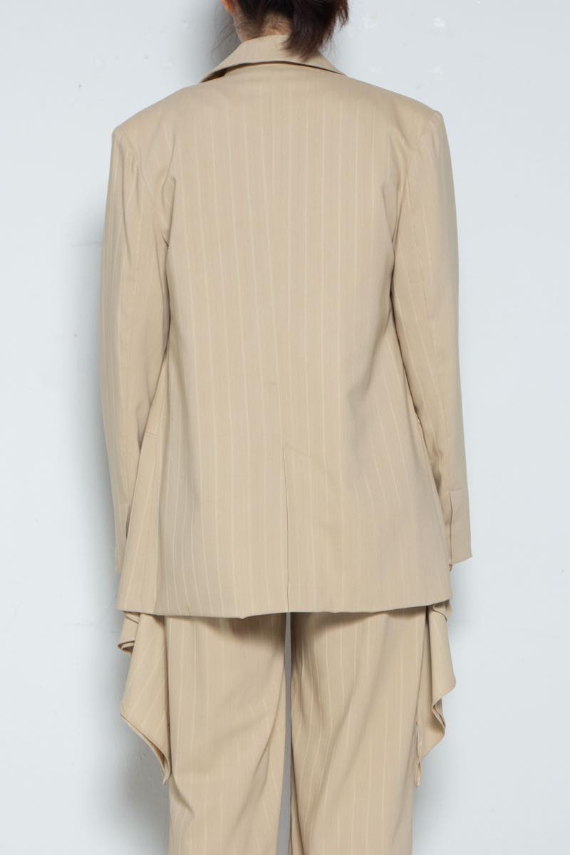Drape Jacket Brownstripe