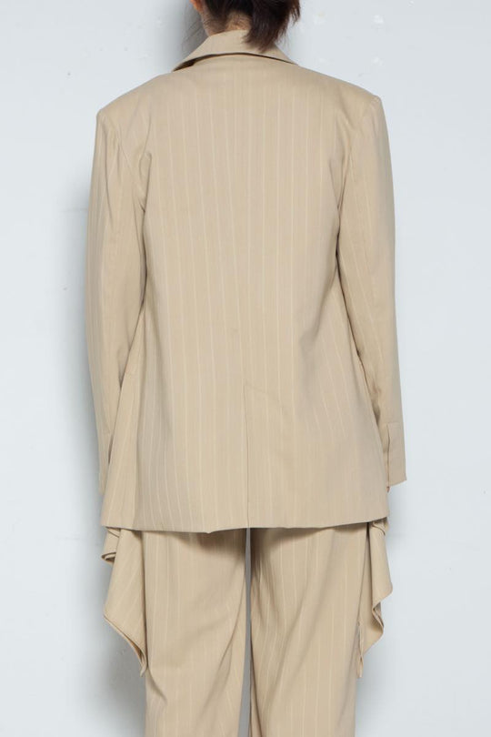 Drape Jacket Brownstripe