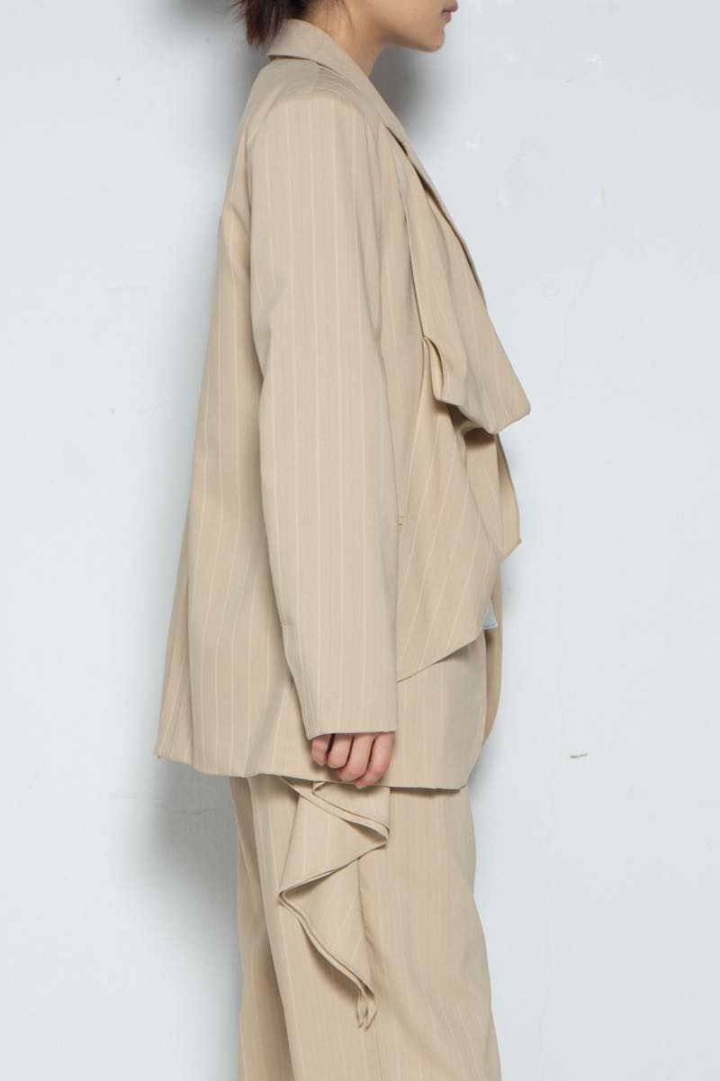 Drape Jacket Brownstripe