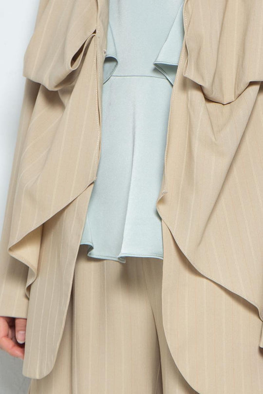 Drape Jacket Brownstripe