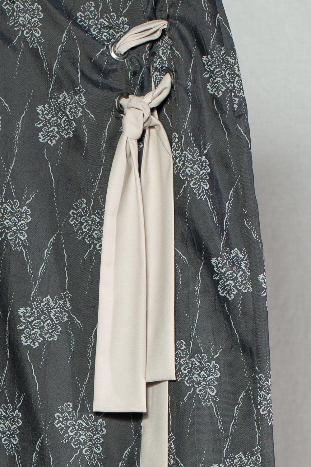 Flower Satin Skirt