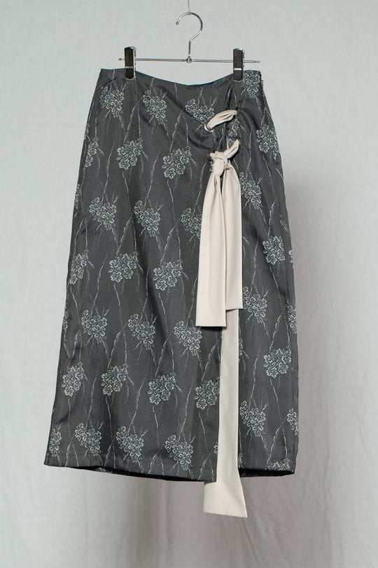 Flower Satin Skirt