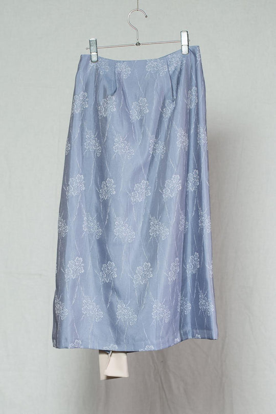 Flower Satin Skirt