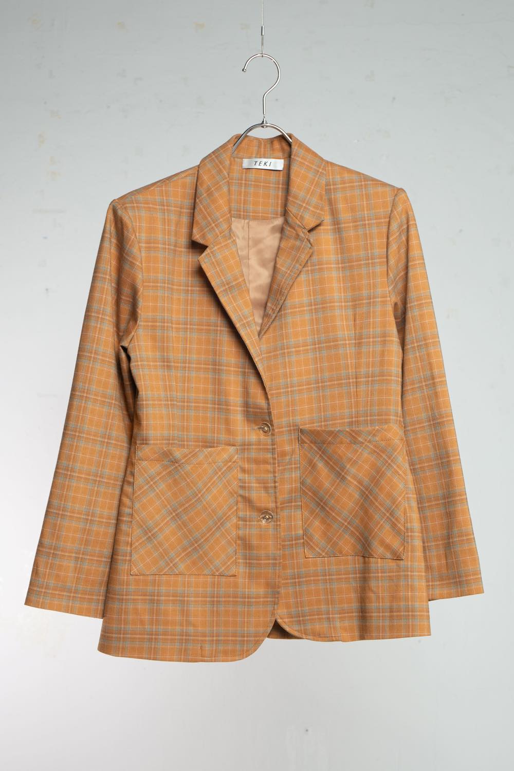 Check Jacket Orange