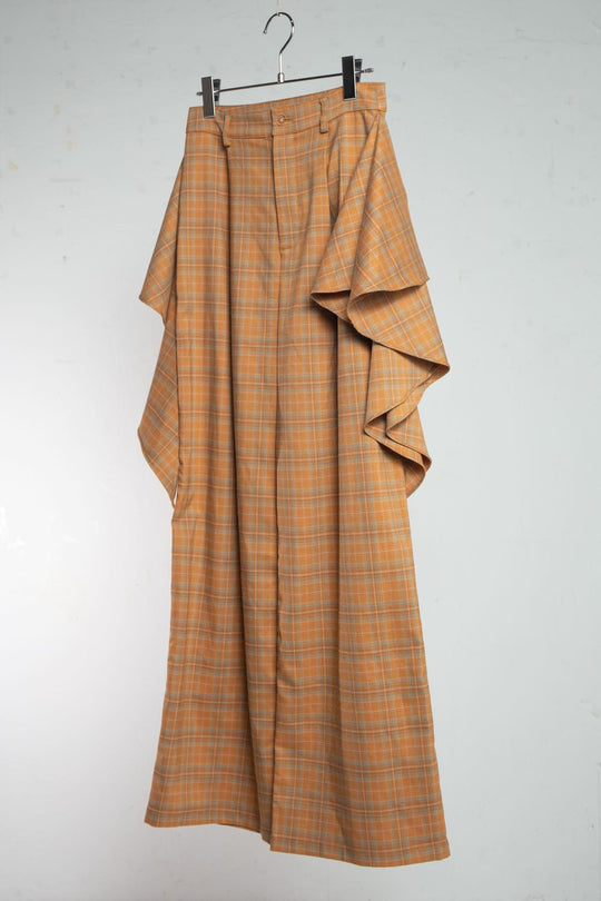 Drape Pants Orangecheck