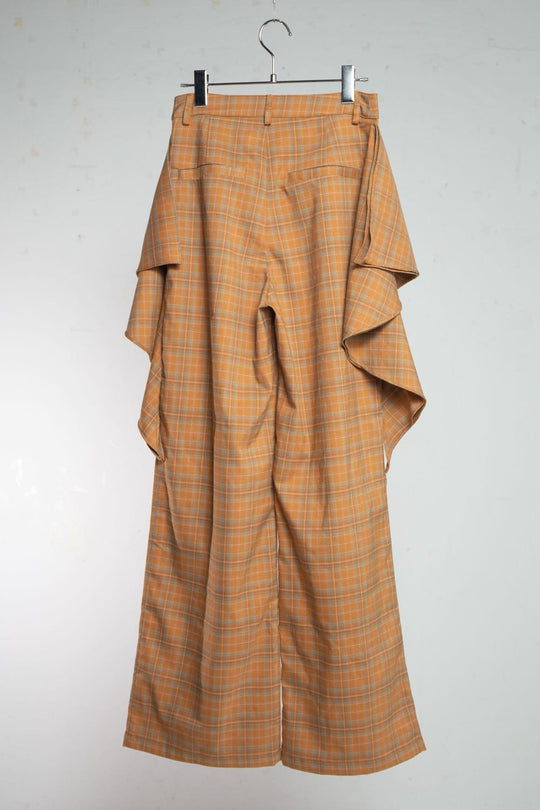 Drape Pants Orangecheck