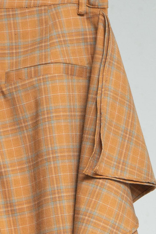 Drape Pants Orangecheck