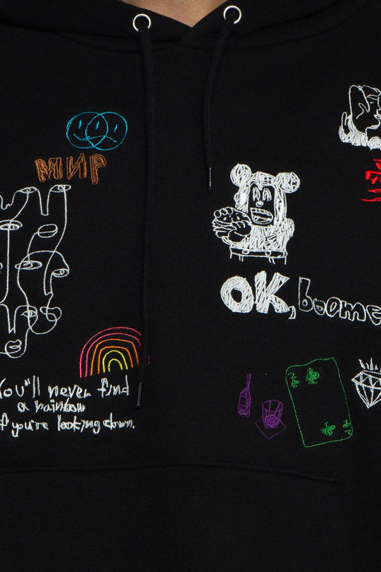His scribble hoodie