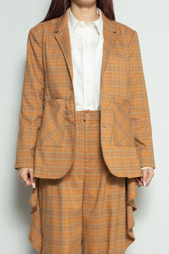 Check Jacket Orange