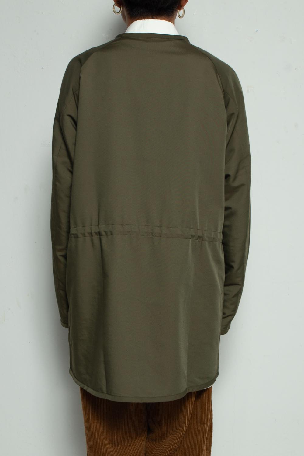 Cotton Nylon Long Cardigan