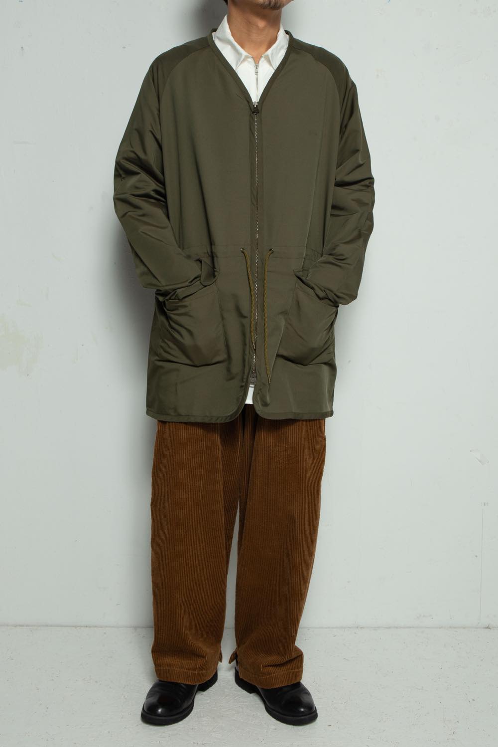 Cotton Nylon Long Cardigan