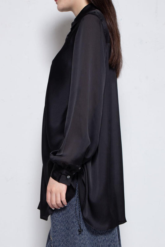 ドレープシャツ BLACK