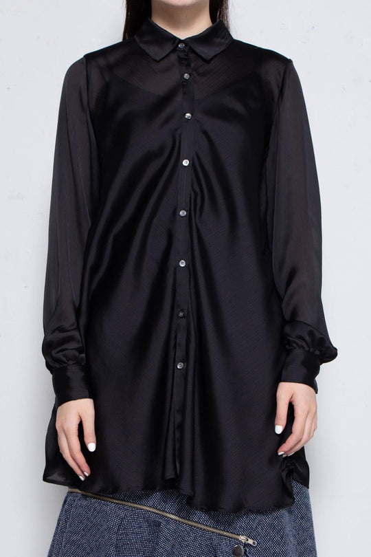 ドレープシャツ BLACK