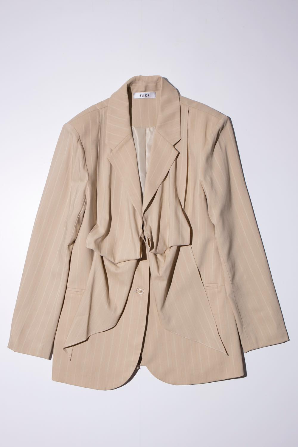 Drape Jacket Brownstripe