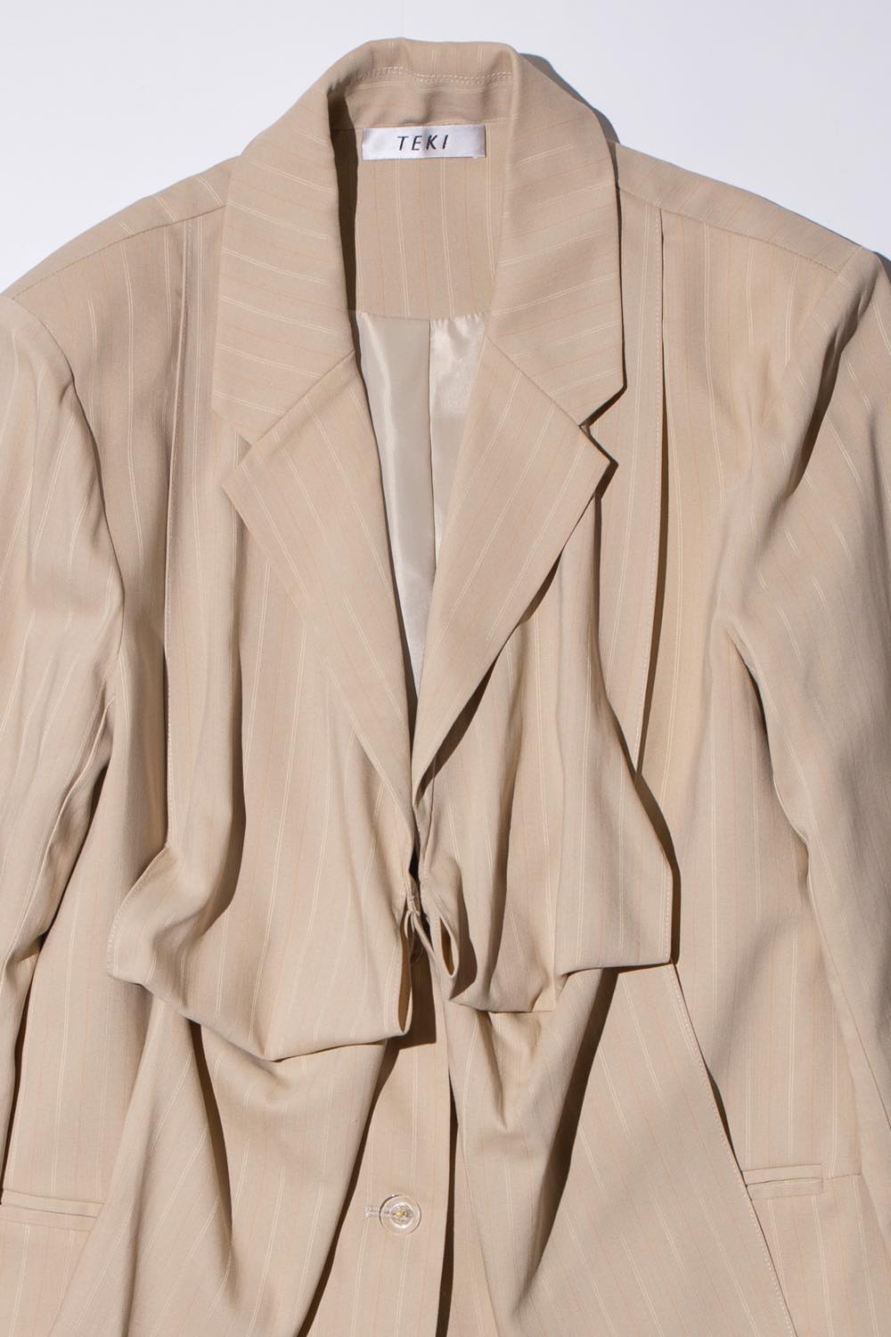 Drape Jacket Brownstripe